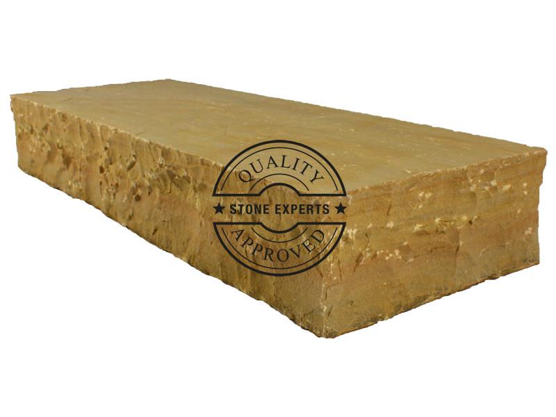 Blockstufe Sandstein Sahara beige 100x35x15cm
