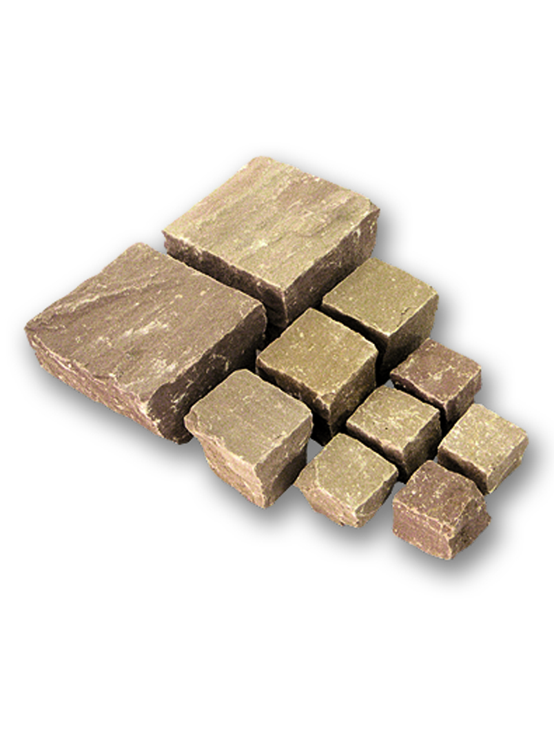Pflastersteine Sandstein Mandra 15x15x11-13 cm