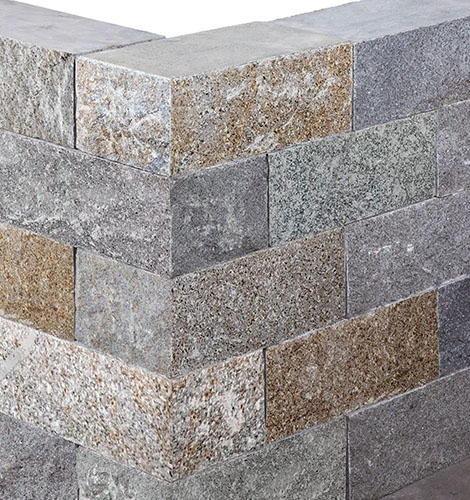 Mauersteine Granit Gredi Naturell 15x20x40cm