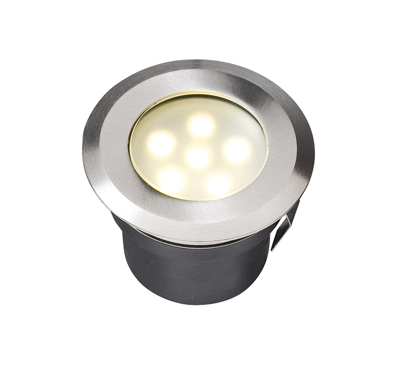 Einbauleuchte Sirius LED 1W Edelstahl 70mm