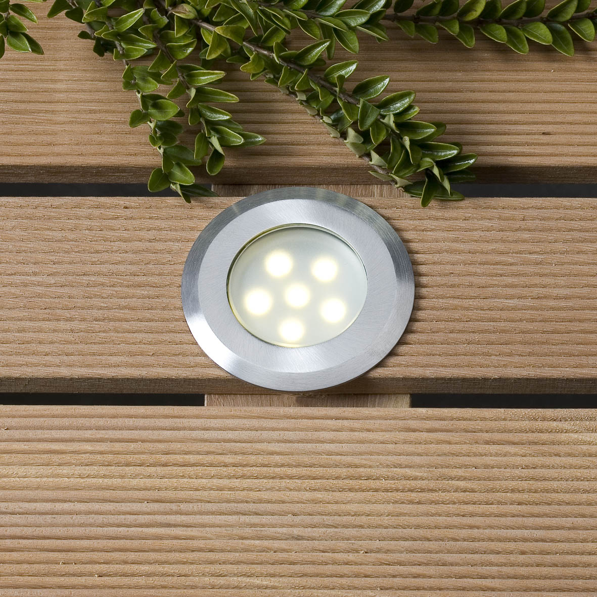 Einbauleuchte Sirius LED 1W Edelstahl 70mm