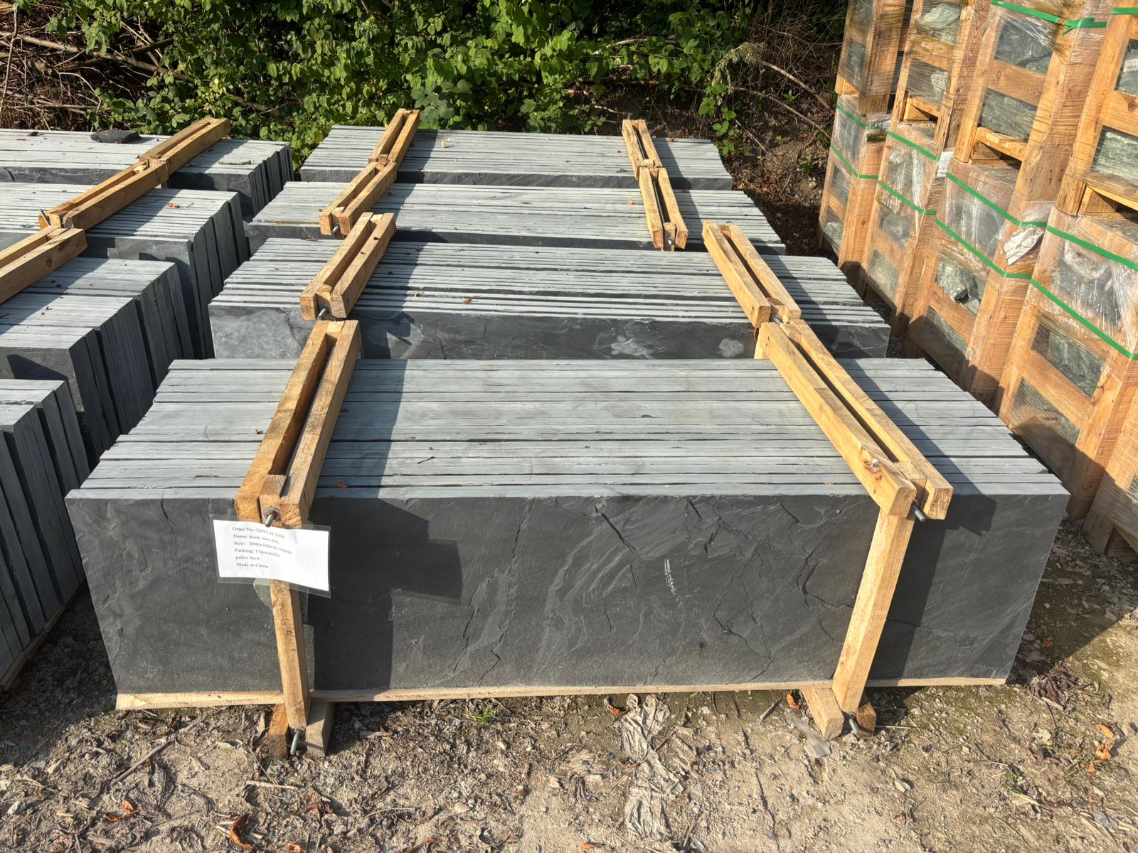 Palisade Schiefer Taco Asia 200x50x3cm ohne Sockel