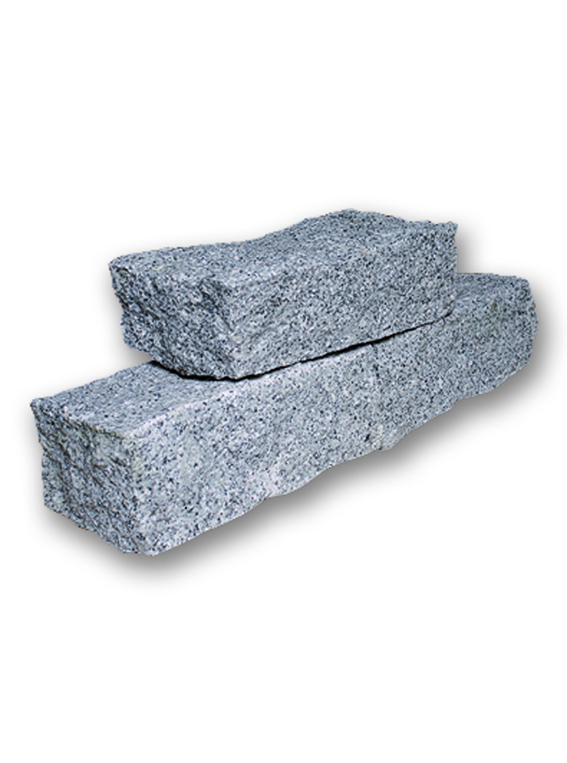 Mauersteine Granit hellgrau 25x25x50cm