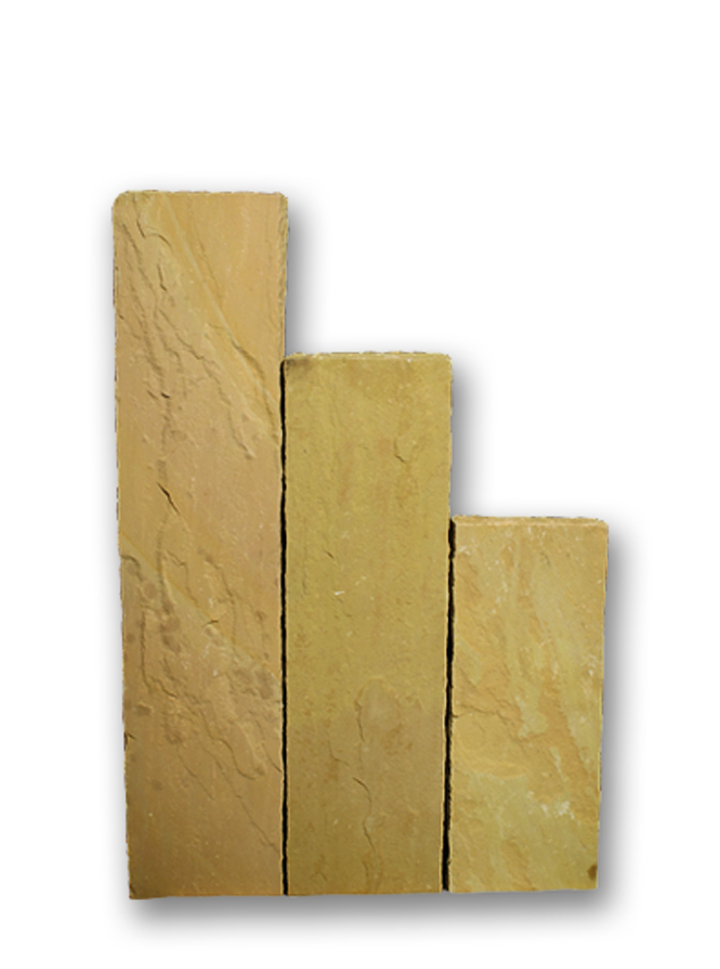Palisade Sandstein Mandra 7/9x25x100 cm – Stilvolle Naturstein-Palisade