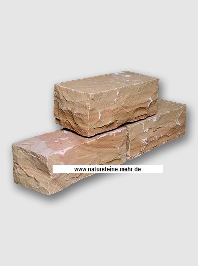 Mauersteine Sandstein Mandra 15x20x30/45/60 cm – massiv, beständig & mediterran