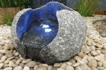 Wasserspiel Granitkugel Milano 40cm grau  K.