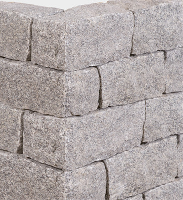 Mauersteine Granit hellgrau 40x40x60-120 cm