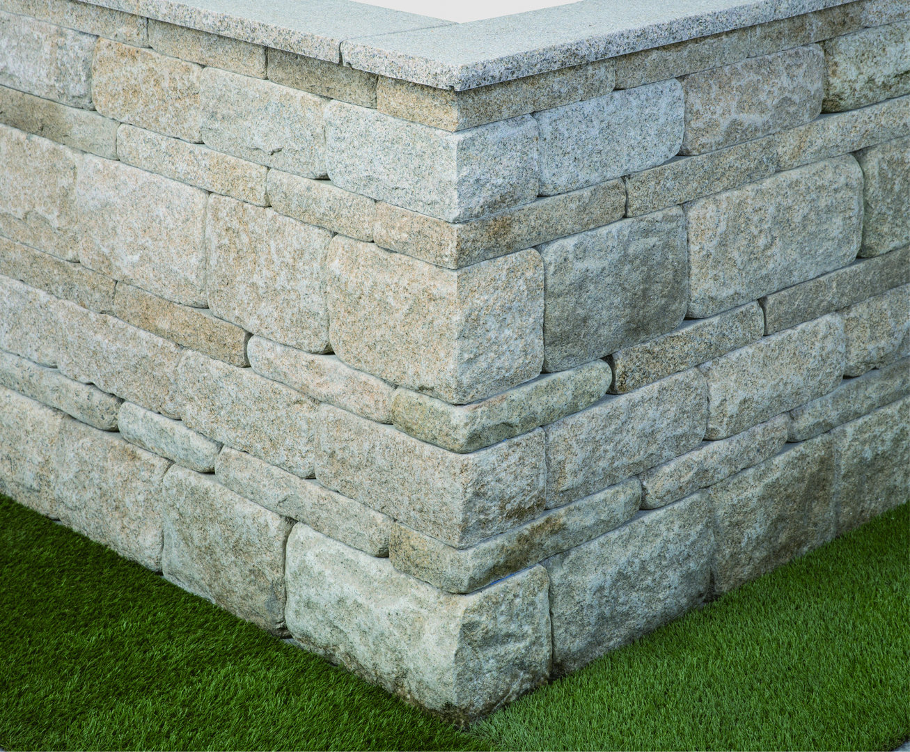 Mauersteine Granit Sol Schloß 22,5x18-20x30-60cm